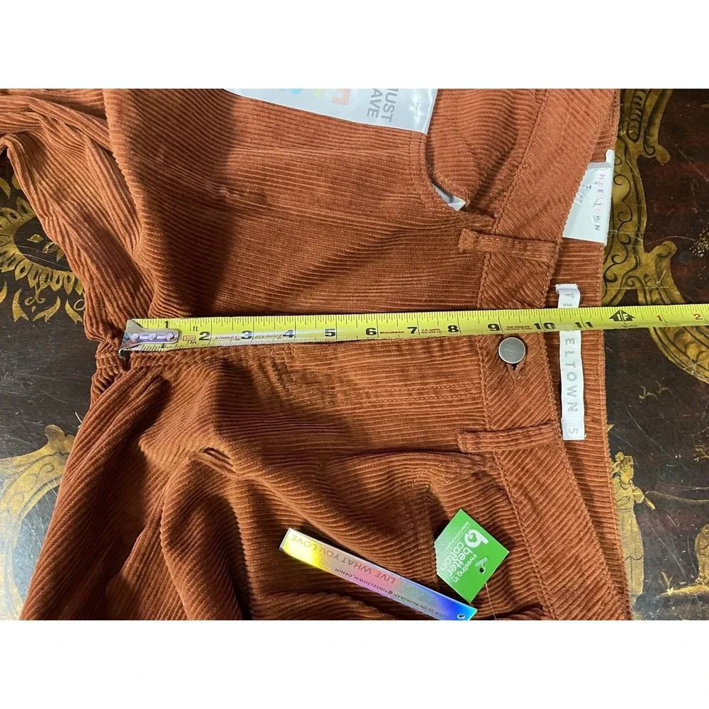 NWT Tinseltown Brown Corduroy Wide‎ Leg Cargo Pant Y2K Grunge Skater Rave 5 / 27